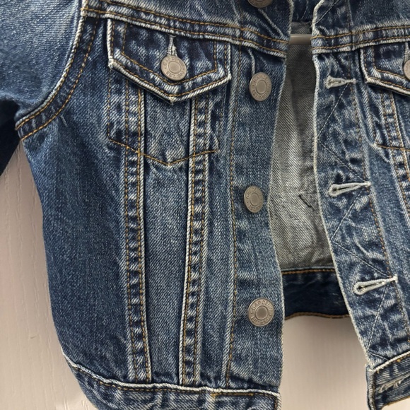 1. Gap × Disney Baby Mickey Mouse Icon Denim Jacket - Picture 4 of 8